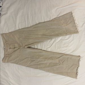 Tan marine wide leg pants